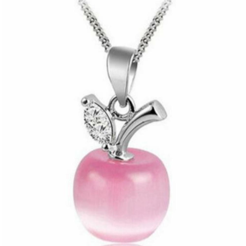 🦋 Opal Apple Pendant Necklace *New
